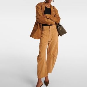 Nili Lotan Shon Twill Pants in Fawn, Size 0